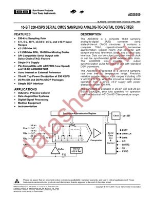 ADS8509IBDB datasheet  